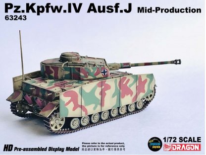 DRAGON ARMOR 1/72 63243 Pz.Kpfw. IV Ausf. J Mid-Production