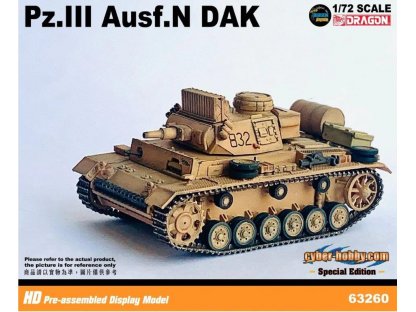 DRAGON ARMOR 1/72 63260 Pz. III Ausf. N DAK