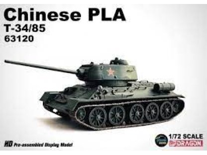 DRAGON ARMOR 1/72 Chinese PLA T-34/85