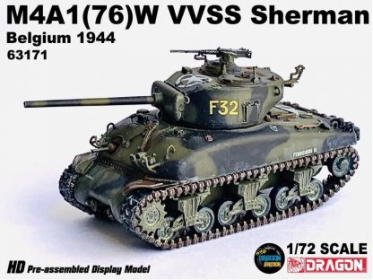 DRAGON ARMOR 1/72 M4A1 (76)W VVSS Sherman Belgium 1944