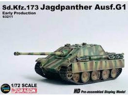 DRAGON ARMOR 1/72 Sd.Kfz.173 Jagdpanther Ausf.G1 Early Production