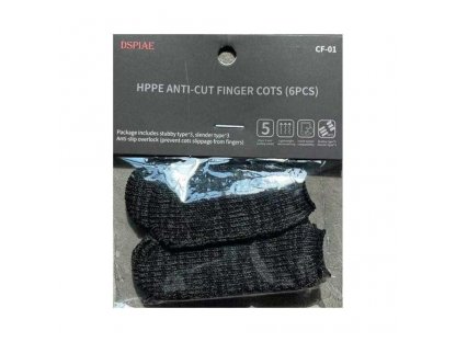 DSPIAE CF-01 6x HPPE Anti-cut Finger Cots