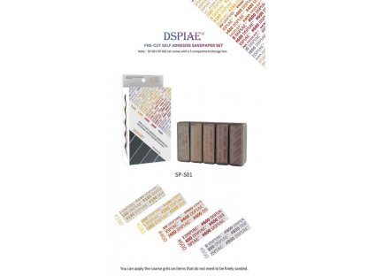 DSPIAE SP-S01 Adhesive Sanding Paper Sets 180-800, 100pcs per Set