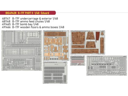 ED BIGED 1/48 B-17F Flying Fortress PART II  for EDU