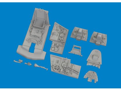 ED BRASSIN 1/72 Bf 109G-10 cockpit PRINT  for EDU