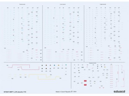 ED DECALS 1/72 Decals L-29 Delfin stencils AMK/EDU/KP
