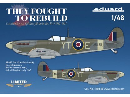 ED LIMITED 1/48 THEY FOUGHT TO REBUILD DUAL COMBO Spitfire Mk.V in Czechoslovak serv.