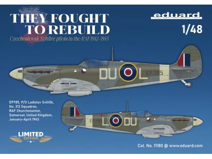 ED LIMITED 1/48 THEY FOUGHT TO REBUILD DUAL COMBO Spitfire Mk.V in Czechoslovak serv.