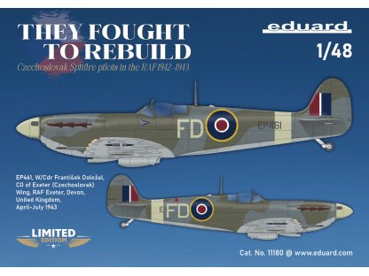 ED LIMITED 1/48 THEY FOUGHT TO REBUILD DUAL COMBO Spitfire Mk.V in Czechoslovak serv.