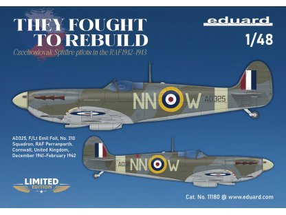 ED LIMITED 1/48 THEY FOUGHT TO REBUILD DUAL COMBO Spitfire Mk.V in Czechoslovak serv.