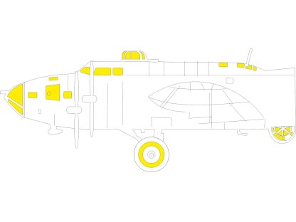 ED MASK 1/48 B-17F Flying Fortress (altern.nose, frame X) TFace for EDU