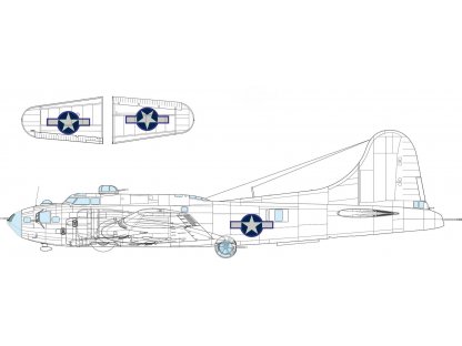 ED MASK 1/48 B-17F Flying Fortress US insignia w/ blue outline