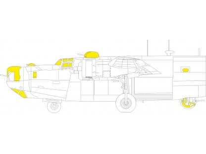 ED MASK 1/72 B-24H Liberator for AIR