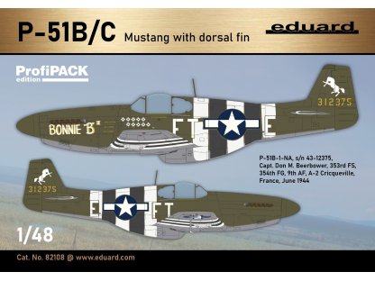 ED PROFIPACK 1/48 P-51B/C Mustang w/ dorsal fin