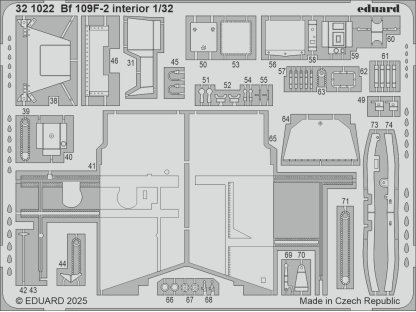 ED SET 1/32 Bf 109F-2 for H2000/HAS