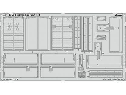 ED SET 1/48 A-4B/C Skyhawk landing flaps for H2000/HAS