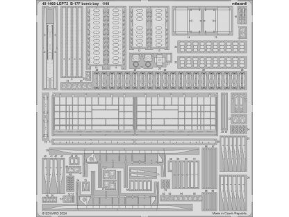 ED SET 1/48 B-17F Flying Fortress bomb bay for EDU