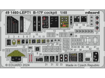 ED SET 1/48 B-17F Flying Fortress cockpit for EDU