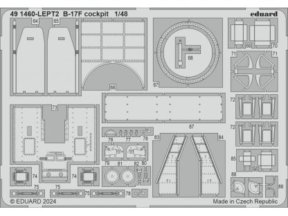 ED SET 1/48 B-17F Flying Fortress cockpit for EDU