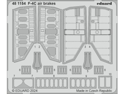 ED SET 1/48 F-4C Phantom II air brakes  for H2000/ACA