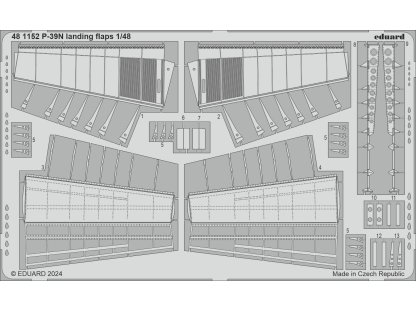 ED SET 1/48 P-39N Airacobra landing flaps  for ARMA