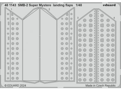 ED SET 1/48 SMB-2 Super Mystere landing flaps for SH