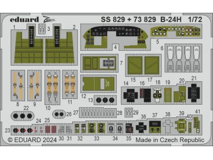 ED SET 1/72 B-24H Liberator cockpit & engines for AIR