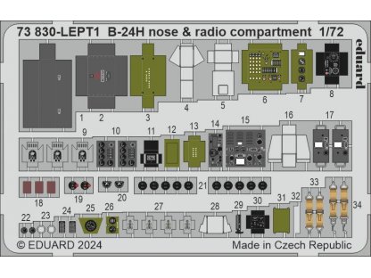 ED SET 1/72 B-24H Liberator nose & radio compartment for AIR