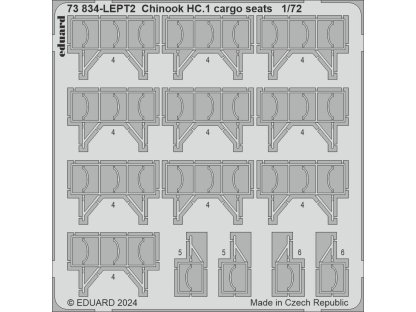 ED SET 1/72 Chinook HC.1 cargo seats forAIR