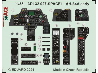 ED SPACE3D 1/35 AH-64A Apache early SPACE for TRU