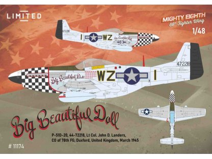 EDUARD LIMITED 1/48 MIGHTY EIGHT: 66th Fighter Wing P-51D Mustang