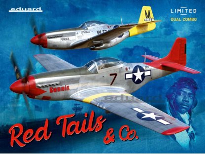 EDUARD LIMITED  1/48 RED TAILS & Co. P-51 Mustang DUAL COMBO