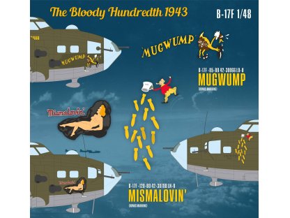 EDUARD LIMITED 1/48 The Bloody Hundredth 1943, B-17F Fyling Fortress