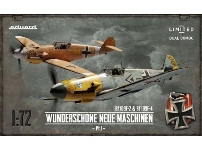 EDUARD LIMITED 1/72 Wunderschöne Neue Maschinen pt. 1! Bf 109F Dual Combo