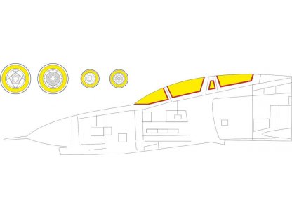 EDUARD MASK 1/48 F-4E Phantom II for MENG