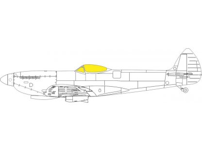 EDUARD MASK 1/48 Spitfire Mk.XVI TFace for EDU