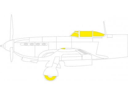 EDUARD MASK 1/48 Yak-9D TFace for ZVE