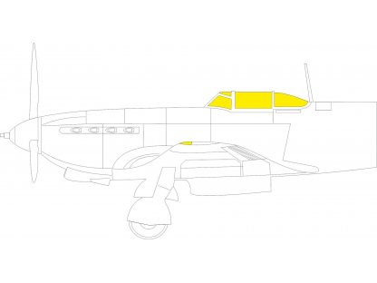 EDUARD MASK 1/48 Yak-9T for ZVE