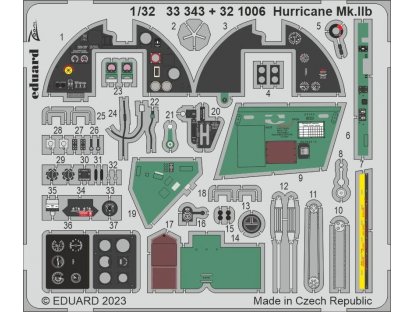 EDUARD SET 1/32 Hurricane Mk.IIb for REV