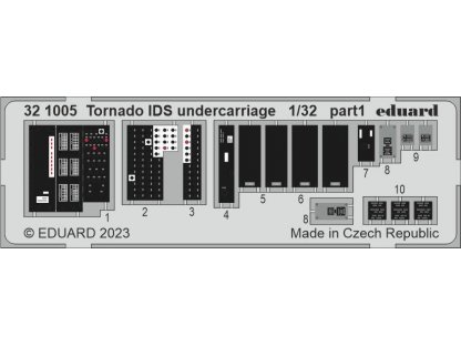 EDUARD SET 1/32 Tornado IDS undercarriage for ITA