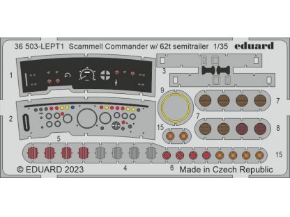EDUARD SET 1/35 Scammel Commander w/ 62t semitrailer for HBB