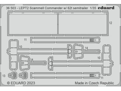 EDUARD SET 1/35 Scammel Commander w/ 62t semitrailer for HBB