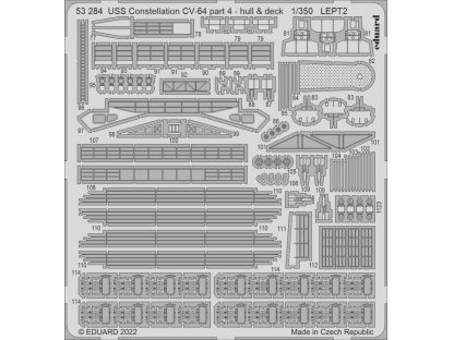 EDUARD SET 1/350 USS Constellation CV-64  - hull & deck