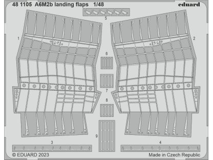 EDUARD SET 1/48 A6M2b Zero landing flaps for ACA