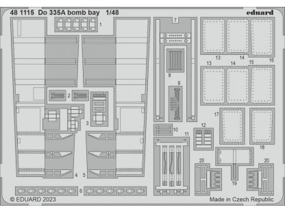 EDUARD SET 1/48 Do 335A Pfeil bomb bay for TAM