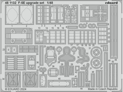 EDUARD SET 1/48 F-5E Tiger upgrade EDUARD SET 1/48 for EDU