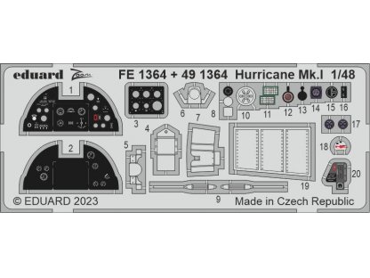 EDUARD SET 1/48 Hurricane Mk.I for HBB