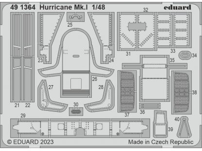 EDUARD SET 1/48 Hurricane Mk.I for HBB