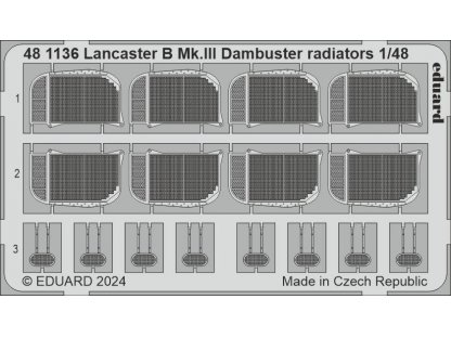 EDUARD SET 1/48 Lancaster B Mk.III Dambuster radiators for HK