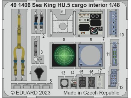 EDUARD SET 1/48 Sea King HU.5 cargo interior forAIR